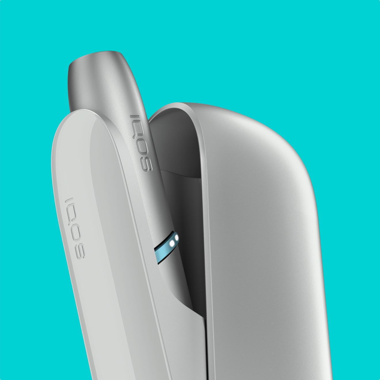 Holder y pocket charger de IQOS Originals Duo silver. 